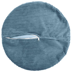 vidaXL Cushion Cover 6 pcs HEERLEN Blue Ø 50 cm Corduroy 3