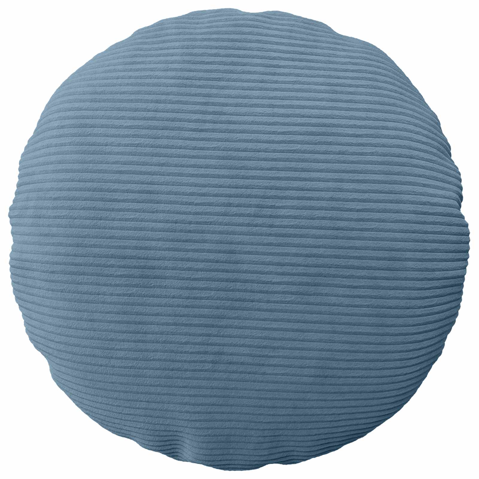 vidaXL Cushion Cover 6 pcs HEERLEN Blue Ø 50 cm Corduroy 2