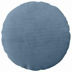 vidaXL Cushion Cover 6 pcs HEERLEN Blue Ø 50 cm Corduroy 2
