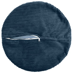 vidaXL Cushion Cover 6 pcs HEERLEN Navy Blue Ø 50 cm Corduroy 3