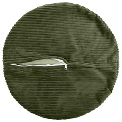 vidaXL Cushion Cover 6 pcs HEERLEN Green Ø 50 cm Corduroy 3