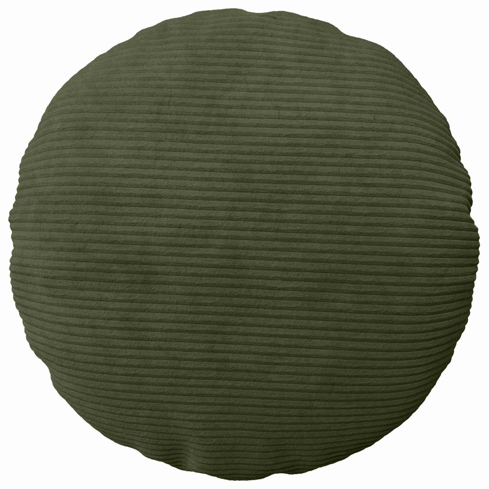 vidaXL Cushion Cover 6 pcs HEERLEN Green Ø 50 cm Corduroy 2
