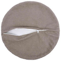 vidaXL Cushion Cover 6 pcs HEERLEN Light Grey Ø 50 cm Bouclé 3