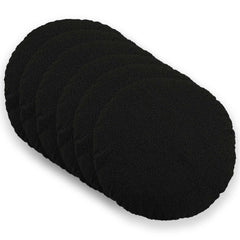 vidaXL Cushion Cover 6 pcs HEERLEN Black Ø 50 cm Bouclé 1