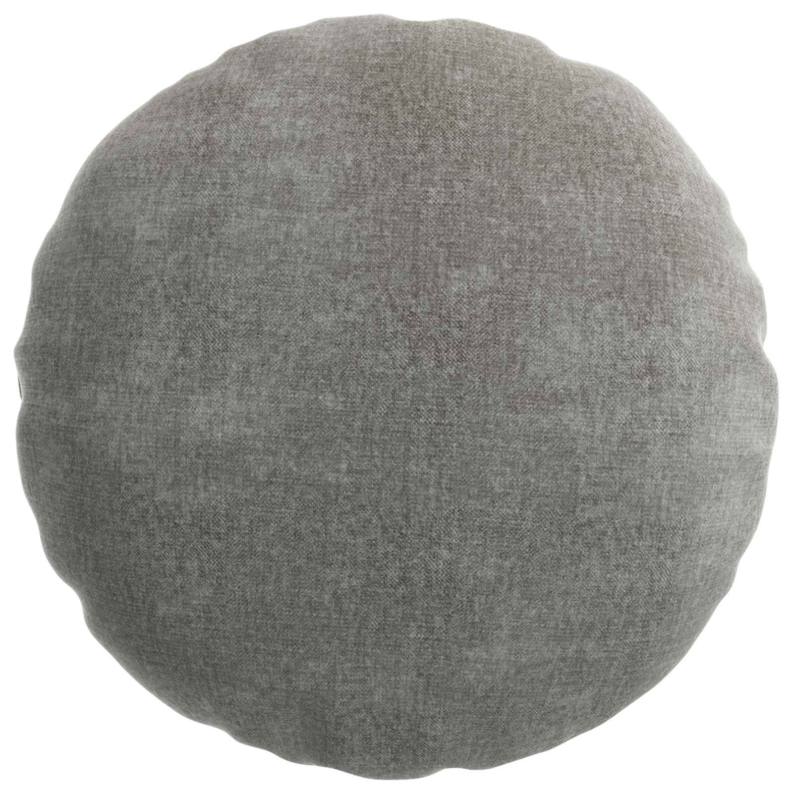 vidaXL Cushion Cover 6 pcs HEERLEN Dark Grey Ø 50 cm Chenille Fabric 4