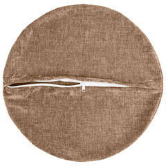 vidaXL Cushion Cover 6 pcs HEERLEN Brown Ø 50 cm Chenille Fabric 5