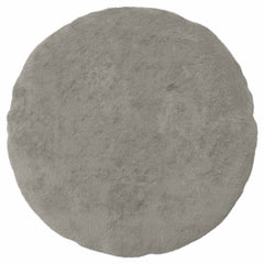 vidaXL Cushion Cover 6 pcs HEERLEN Light Grey Ø 60 cm Faux Rabbit Fur 3