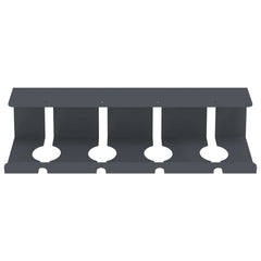 vidaXL Under Desk Cable Management Tray 2 pcs Anthracite 5