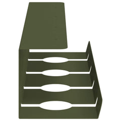 vidaXL Under Desk Cable Management Tray 2 pcs Olive Green 6
