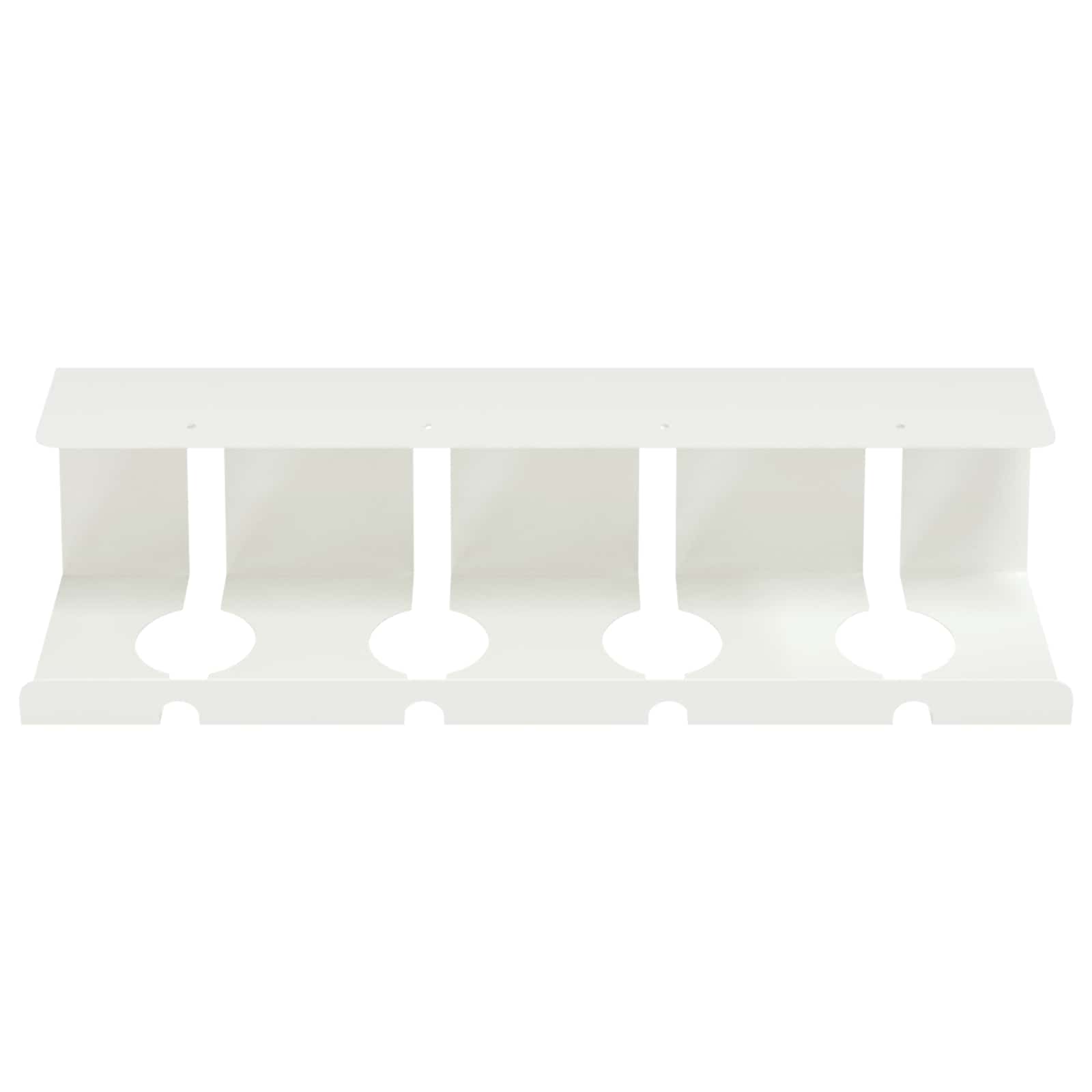 vidaXL Under Desk Cable Management Tray 2 pcs White 43 x 12 x 10 cm 5