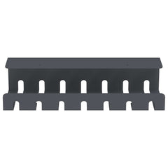 vidaXL Under Desk Cable Management Tray 2 pcs Anthracite 5