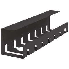 vidaXL Under Desk Cable Management Tray 2 pcs Black 43 x 10 x 10 cm 4