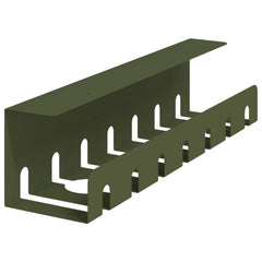 vidaXL Under Desk Cable Management Tray 2 pcs Olive Green 4