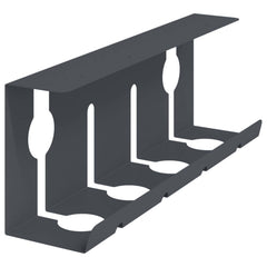 vidaXL Under Desk Cable Management Tray 2 pcs Anthracite 6