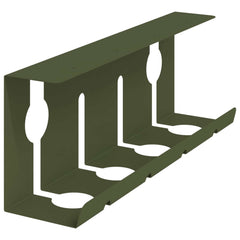 vidaXL Under Desk Cable Management Tray 2 pcs Olive Green 6