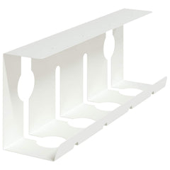 vidaXL Under Desk Cable Management Tray 2 pcs White 43 x 10 x 15 cm 6