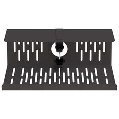 vidaXL Under Desk Cable Management Tray 2 pcs Black 35 x 12 x 13 cm 5