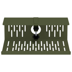 vidaXL Under Desk Cable Management Tray 2 pcs Olive Green 5