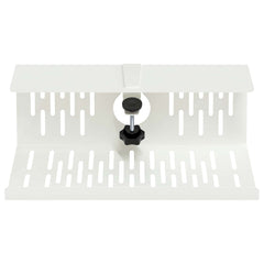 vidaXL Under Desk Cable Management Tray 2 pcs White 35 x 12 x 13 cm 5