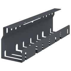 vidaXL Under Desk Cable Management Tray 2 pcs Anthracite 4