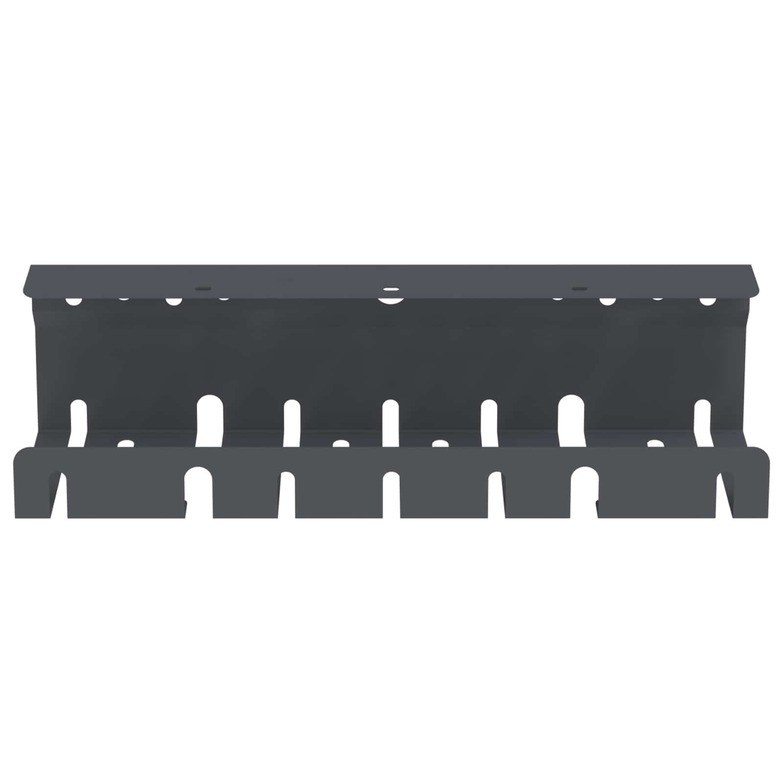vidaXL Under Desk Cable Management Tray 2 pcs Anthracite 5