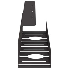 vidaXL Under Desk Cable Management Tray 2 pcs Black 43 x 9 x 11.5 cm 6