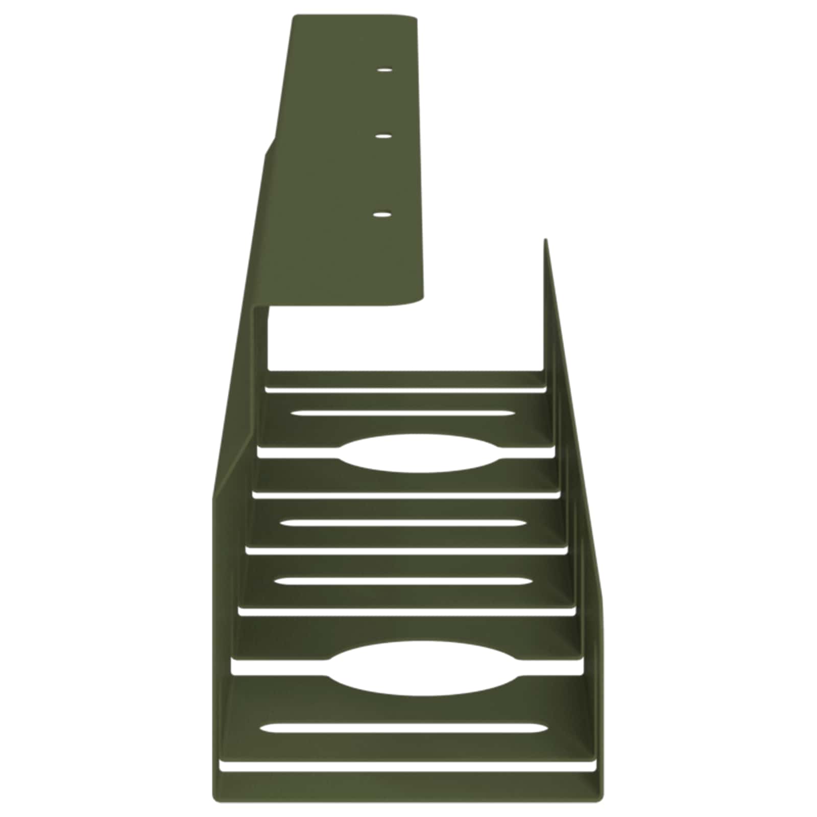 vidaXL Under Desk Cable Management Tray 2 pcs Olive Green 6