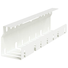 vidaXL Under Desk Cable Management Tray 2 pcs White 43 x 9 x 11.5 cm 4