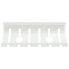 vidaXL Under Desk Cable Management Tray 2 pcs White 5