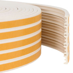 vidaXL Self-Adhesive Window Seal White 15 x 8 mm 25 m EPDM Foam 1