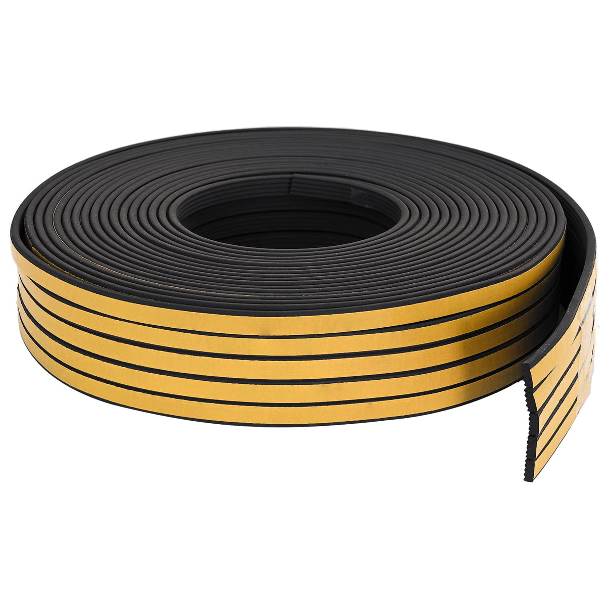 Self-Adhesive Window Seal 15 x 8 mm EPDM Foam Black Length 100 m EE-profile 15 x 8