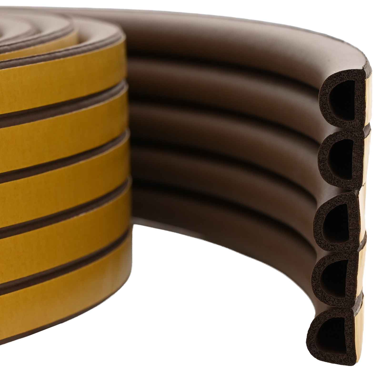 vidaXL Self-Adhesive Window Seal Brown 14 x 12 mm 50 m EPDM Foam 1