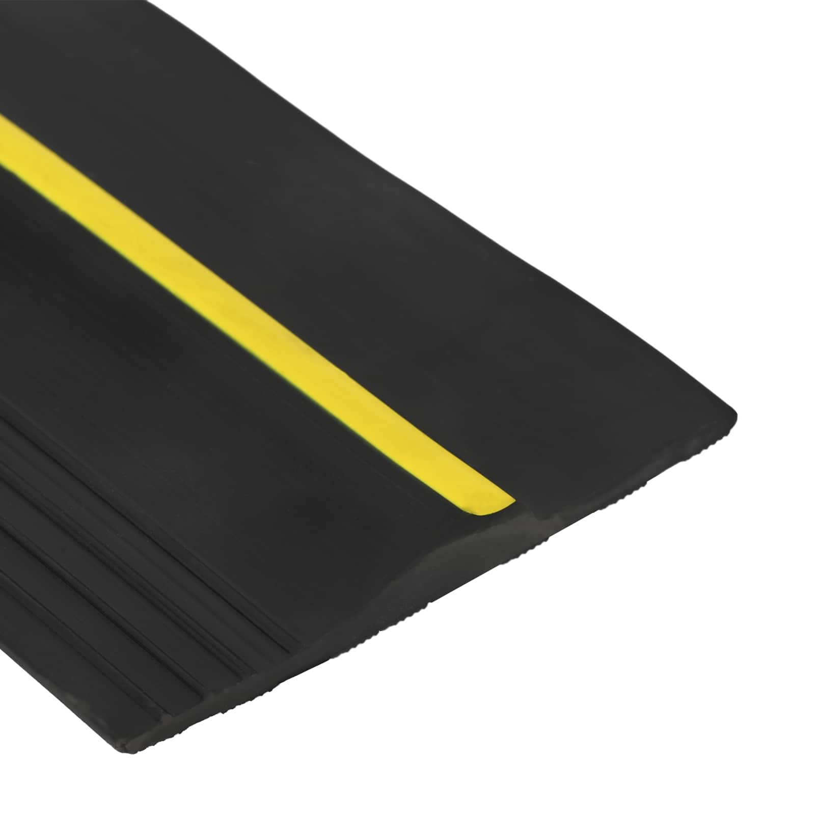 vidaXL Garage Floor Seal Black and Yellow 12 x 90 mm 5 m PVC 5
