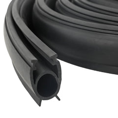 vidaXL Garage Door Seal Black 41 x 33 mm 6 m PVC 1