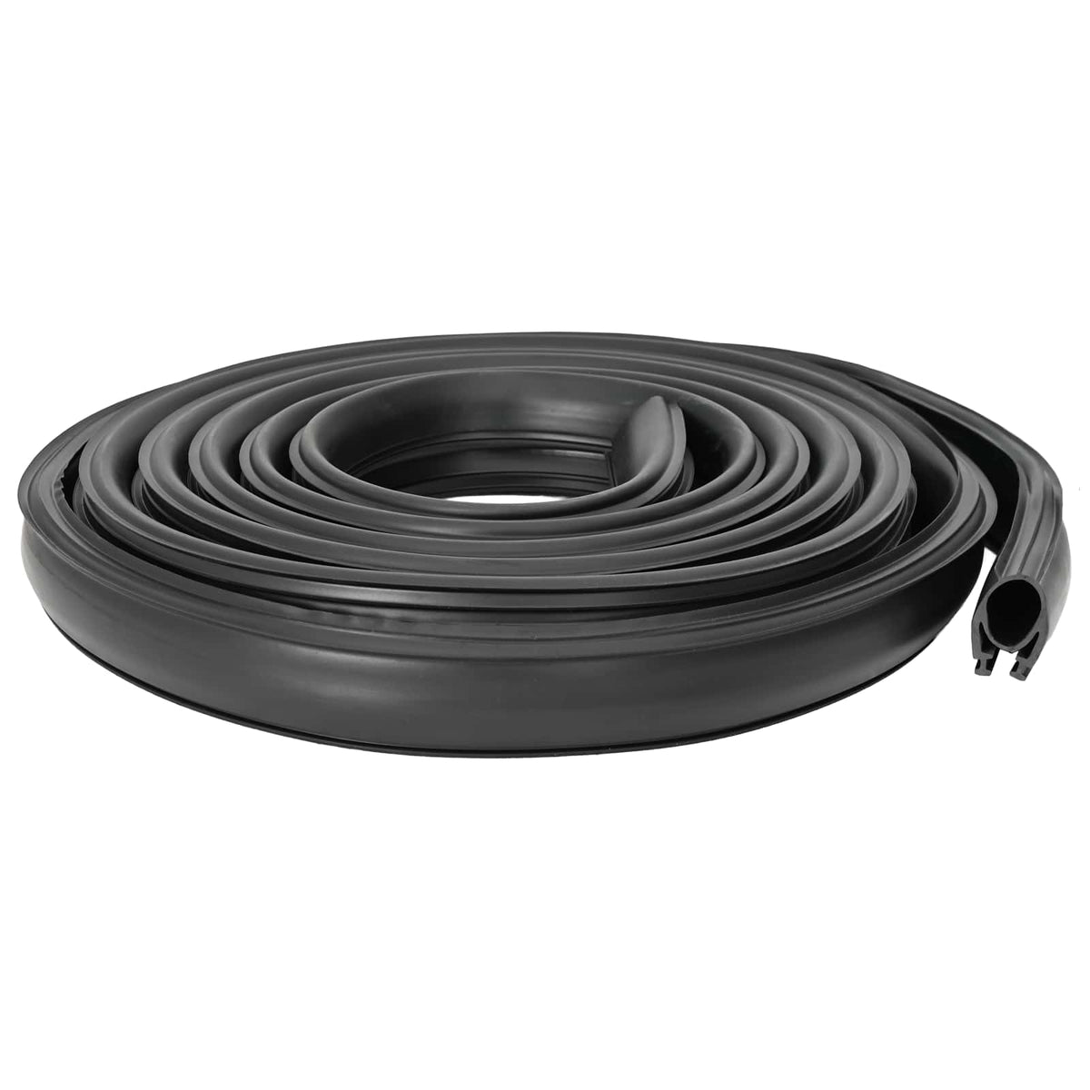 vidaXL Garage Door Seal Black 41 x 33 mm 6 m PVC 2
