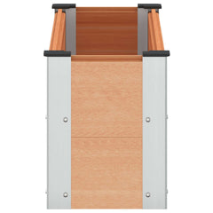 vidaXL Garden Raised Bed Brown 100 x 30 x 36 cm WPC and Aluminium 4