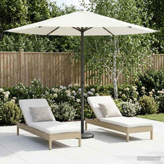 vidaXL Garden Parasol 230 x 230 cm Polyester Rectangular Cream 1