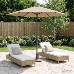vidaXL Garden Parasol 230 x 230 cm Polyester Rectangular Taupe 1