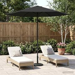 vidaXL Garden Parasol 230 x 230 cm Polyester Rectangular Anthracite 1