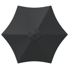vidaXL Garden Parasol 230 x 230 cm Polyester Rectangular Anthracite 4
