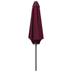 vidaXL Garden Parasol 230 x 230 cm Polyester Rectangular Bordeaux Red 3
