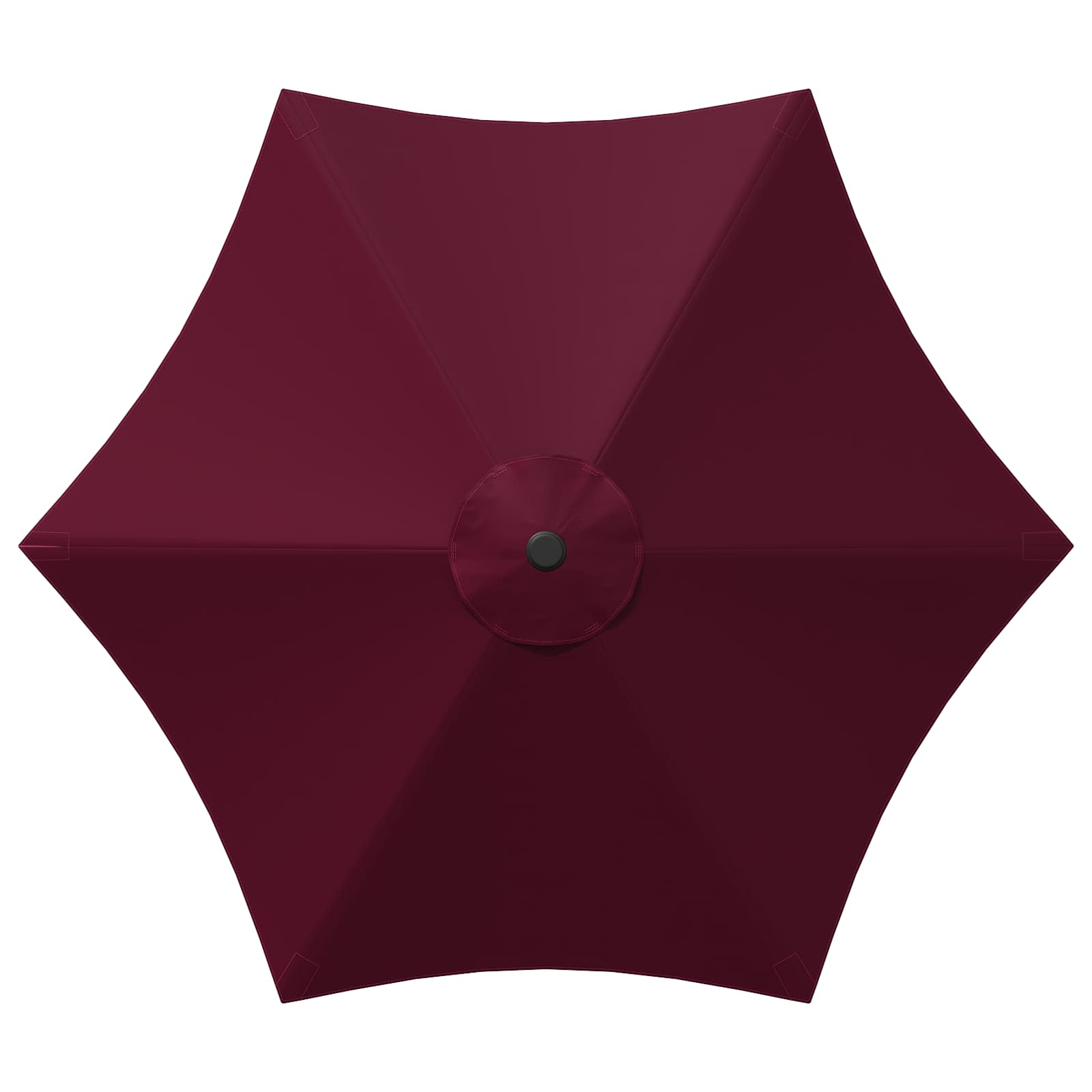 vidaXL Garden Parasol 230 x 230 cm Polyester Rectangular Bordeaux Red 4