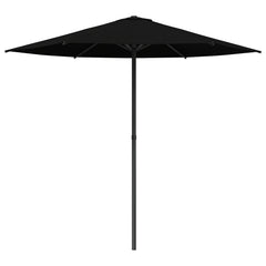 vidaXL Garden Parasol 230 x 230 cm Polyester Rectangular Black 2