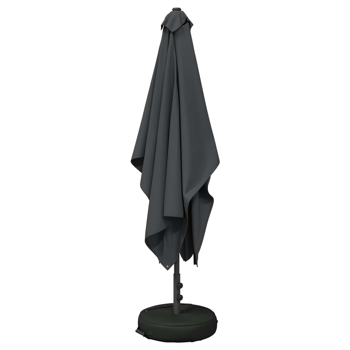 Garden Parasol Rectangular Polyester with base Drop 3 m Anthracite 2 m