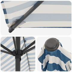 vidaXL Garden Parasol with Base 200 x 300 cm Polyester Rectangular 5