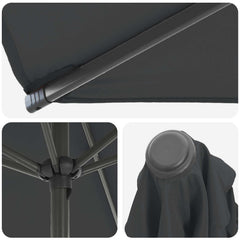 vidaXL Garden Parasol with Base 230 x 230 cm Polyester Rectangular 5