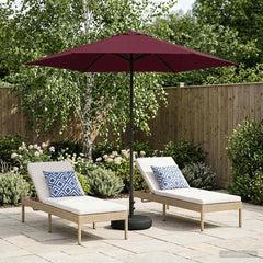 vidaXL Garden Parasol Rectangular 2.3 x 2.3 m Polyester with Base