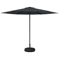 Garden Parasol Rectangular Polyester with base Drop 3 m Anthracite 3 m
