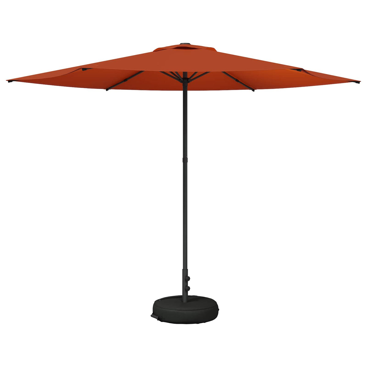 Garden Parasol Rectangular Polyester with base Drop 3 m Terracotta 3 m