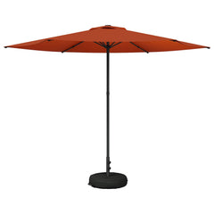 Garden Parasol Rectangular Polyester with base Drop 3 m Terracotta 3 m